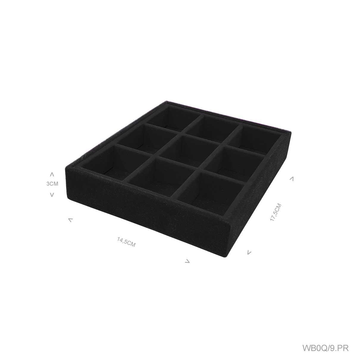 Bandeja Mini 9 Quadriculados Porta Jóias