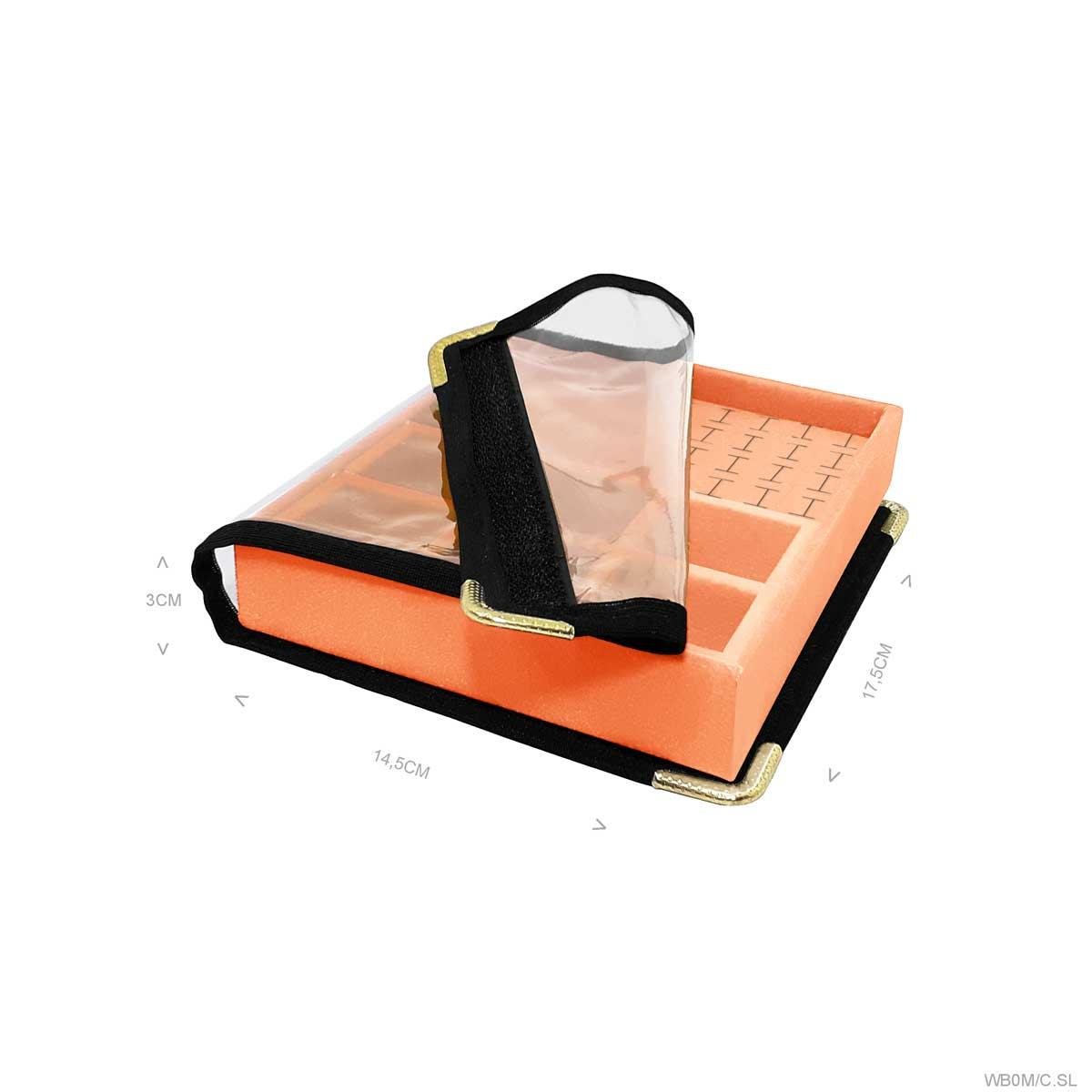 Bandeja Mini Mista 6 Quadriculados Com Capa - Sob Encomenda