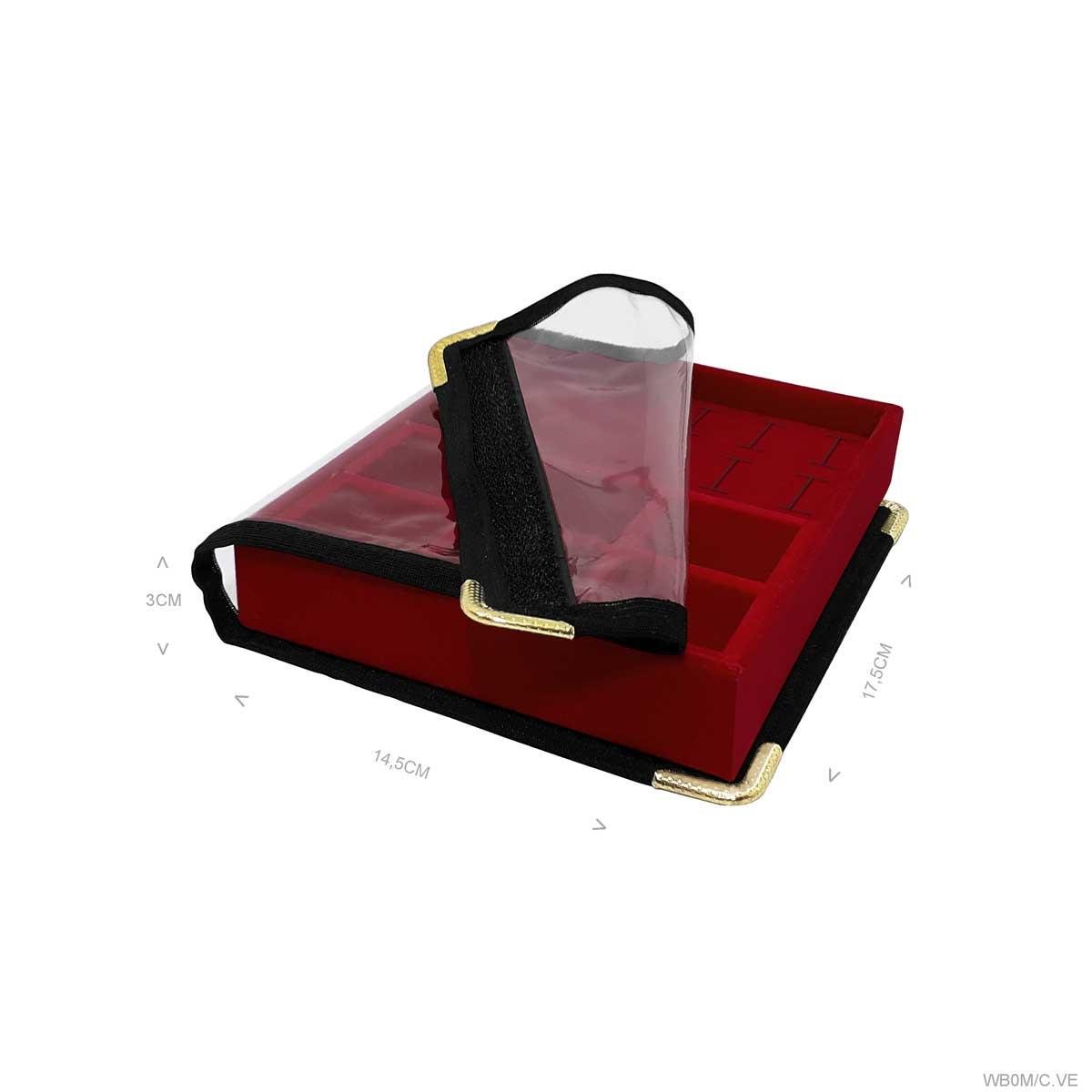 Bandeja Mini Mista 6 Quadriculados Com Capa - Sob Encomenda