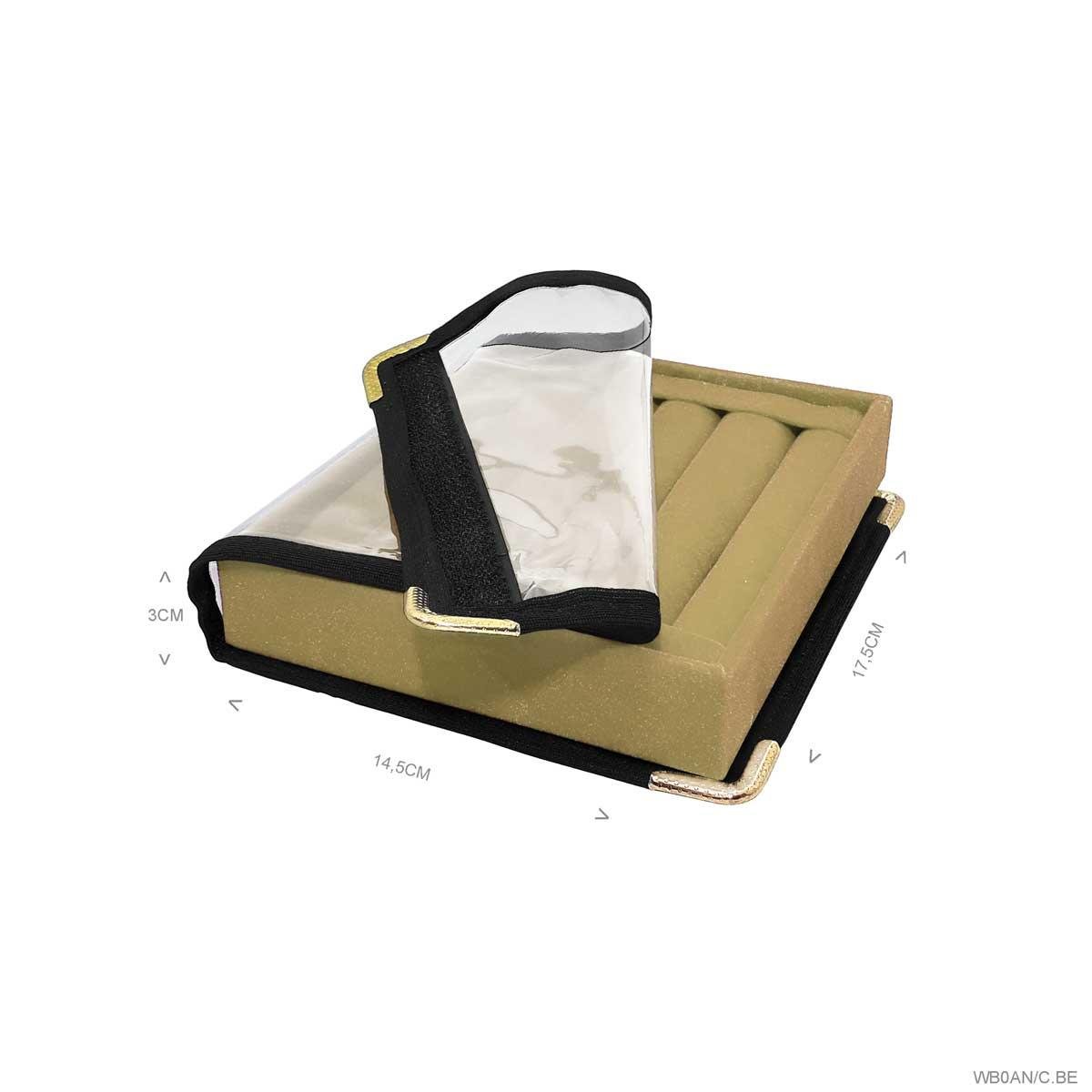 Bandeja Mini Para Anel Rolete Com Capa - Sob Encomenda