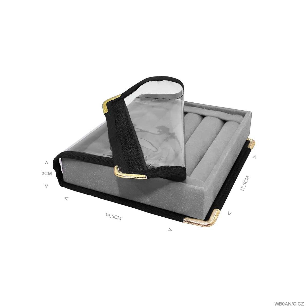 Bandeja Mini Para Anel Rolete Com Capa - Sob Encomenda