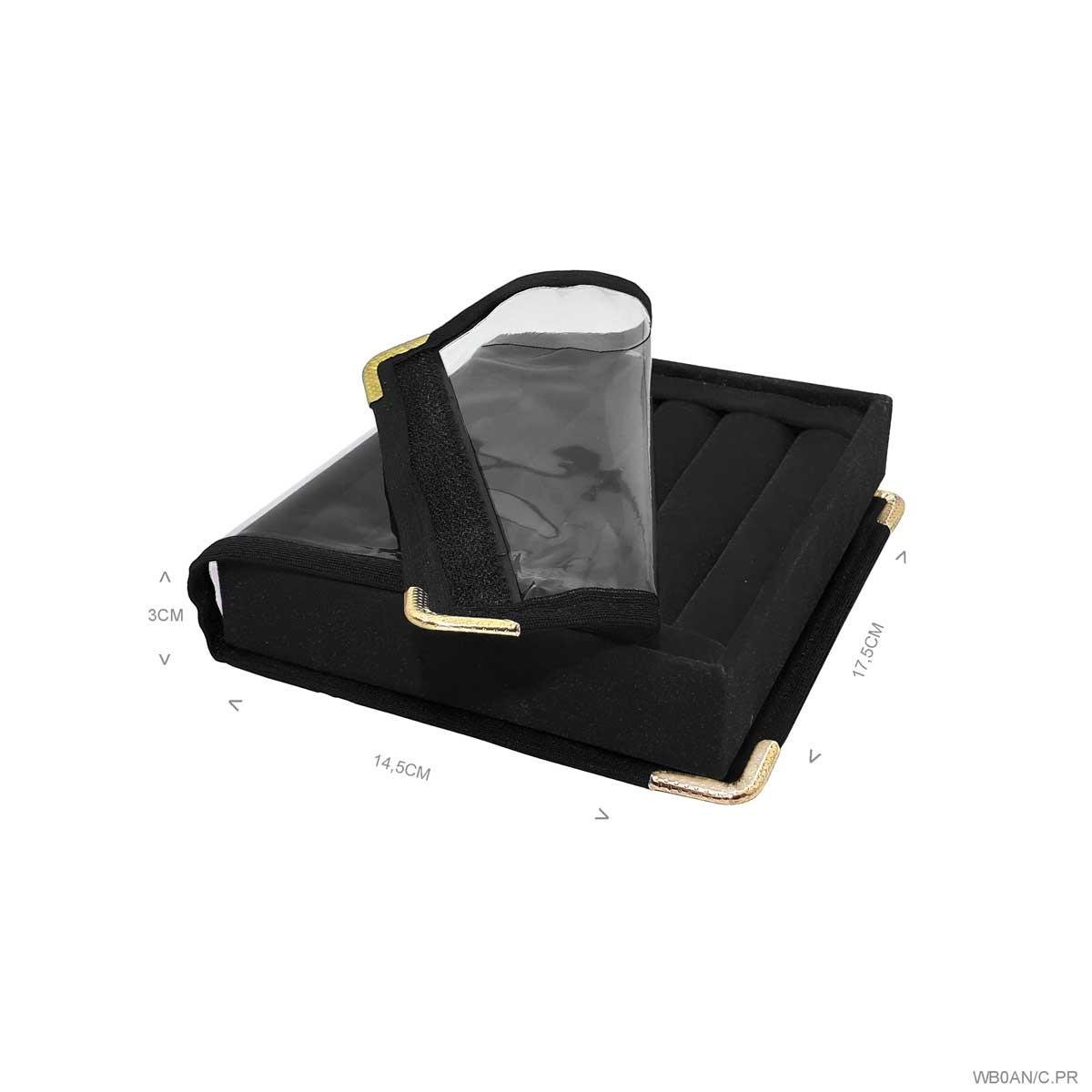 Bandeja Mini Para Anel Rolete Com Capa - Sob Encomenda