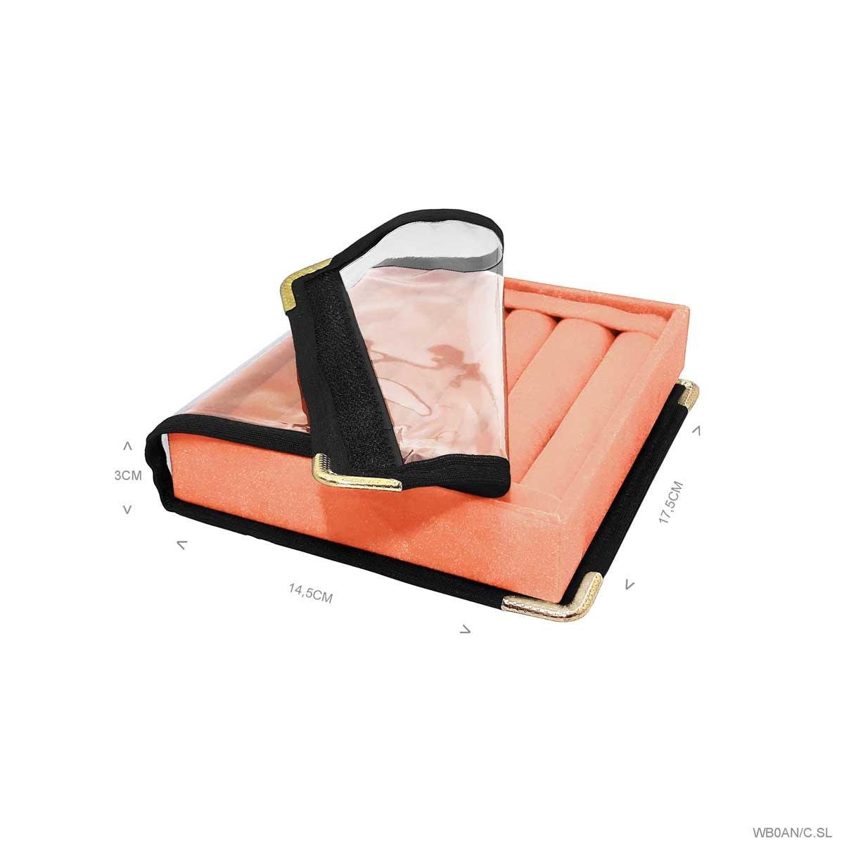 Bandeja Mini Para Anel Rolete Com Capa - Sob Encomenda