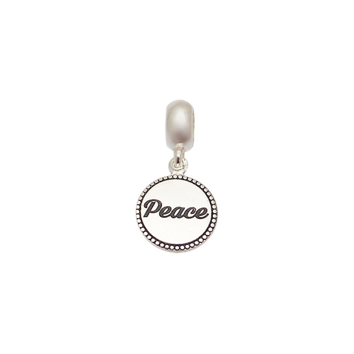 Berloque de Prata 925 Peace