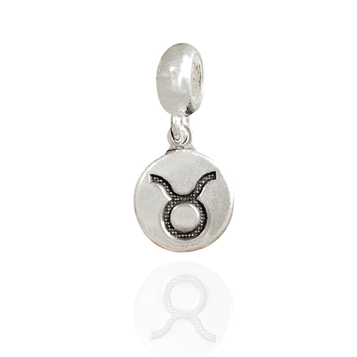 Berloque de Prata 925 Touro Signos