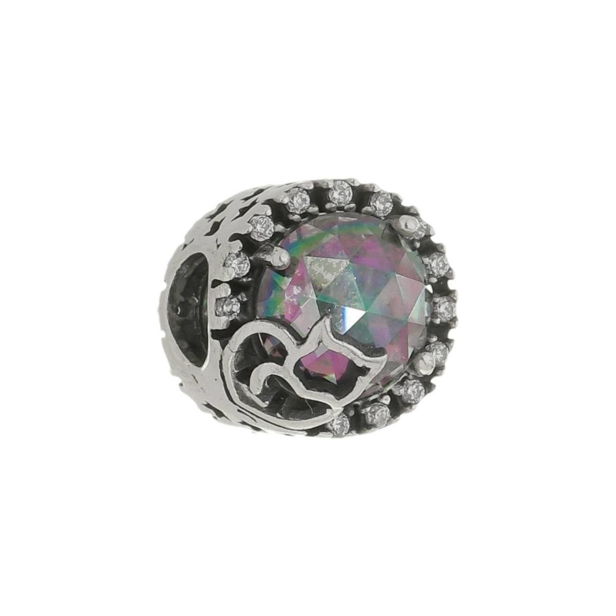 Berloque de Prata 925 Zircônia Gatinho