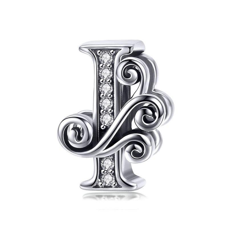 Berloque De Prata 925 Letras Cravejadas