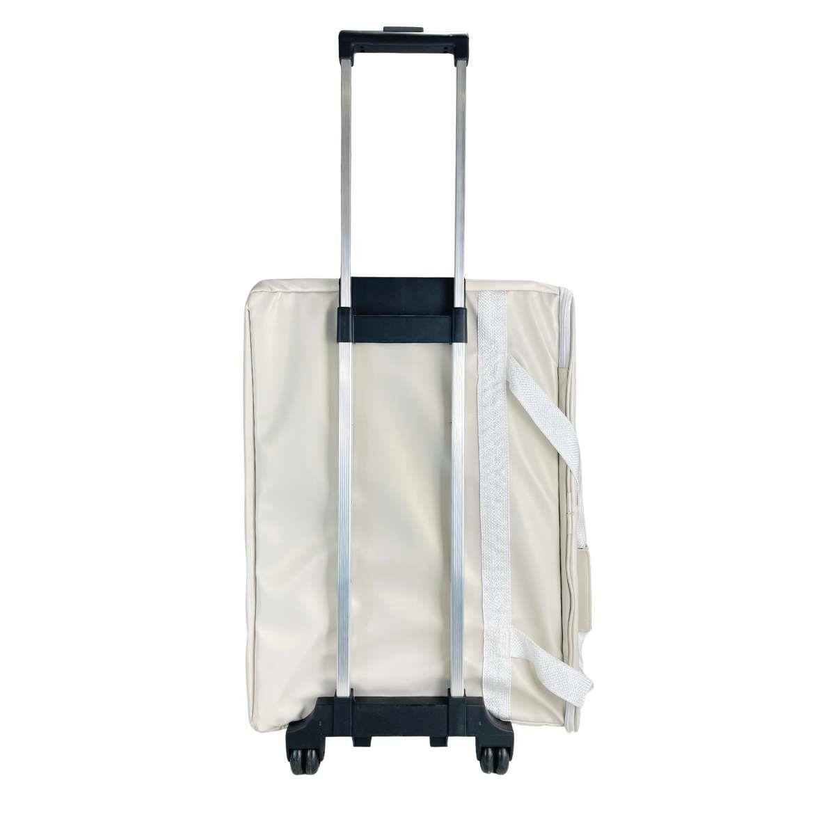 Bolsa Porta Joias Mala Carrinho Dunas Bege Para 17 Bandejas