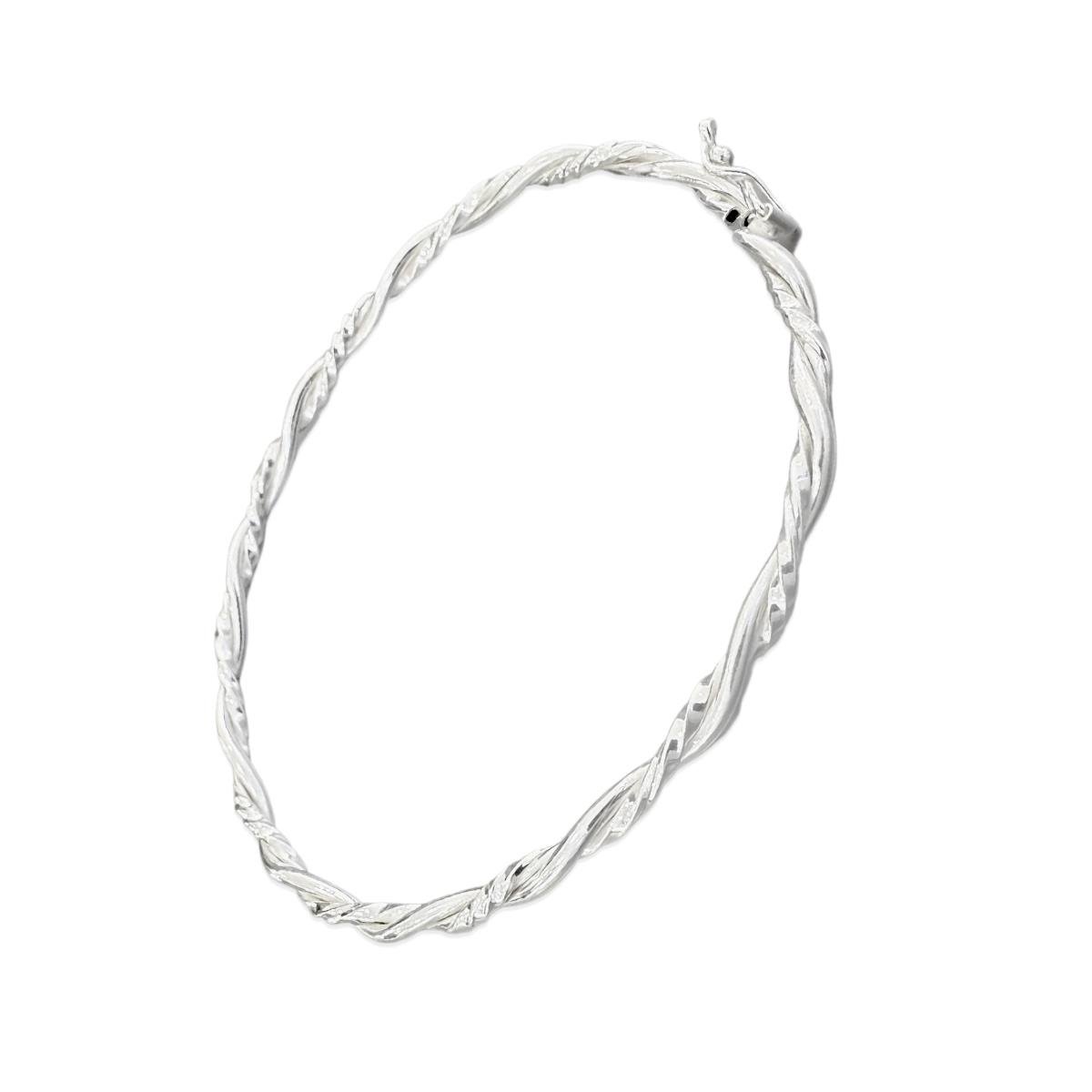 BRACELETE DE PRATA FIO ONDULADO 