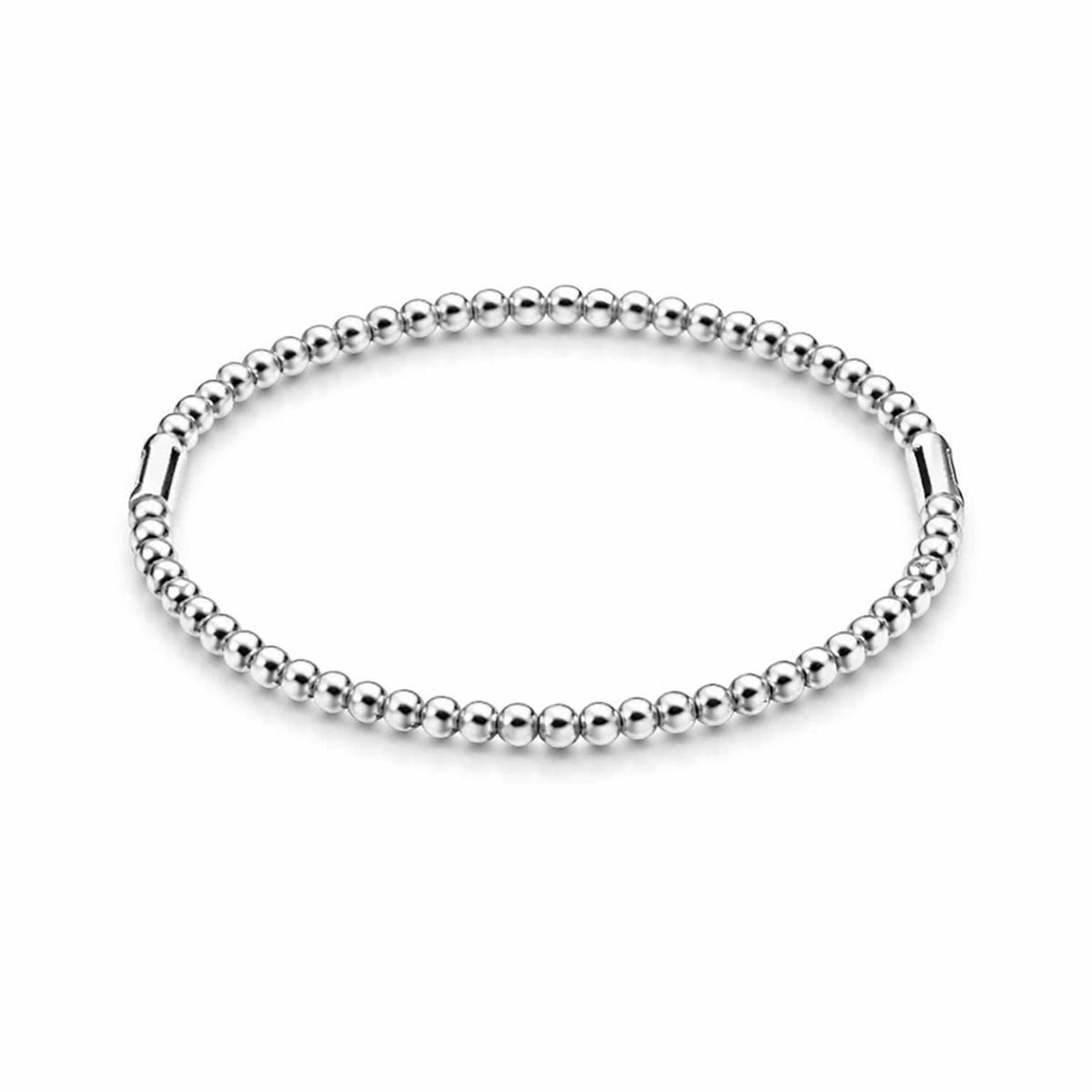 Bracelete de Bolinhas Aço Inox