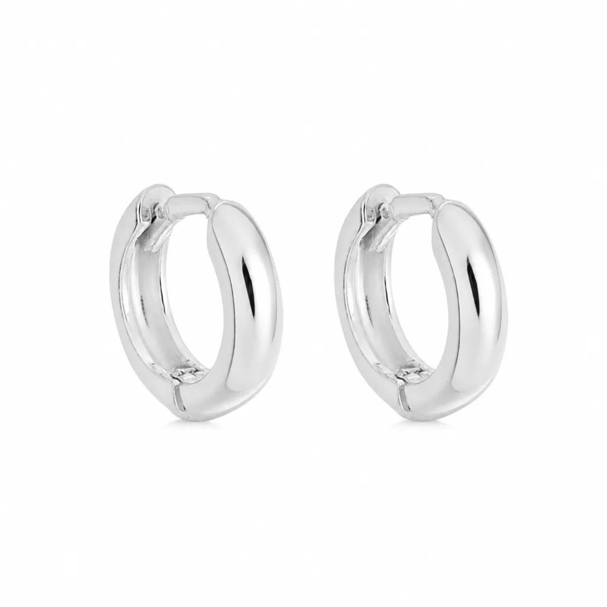 Brinco Argola Click Pequena de Prata 925