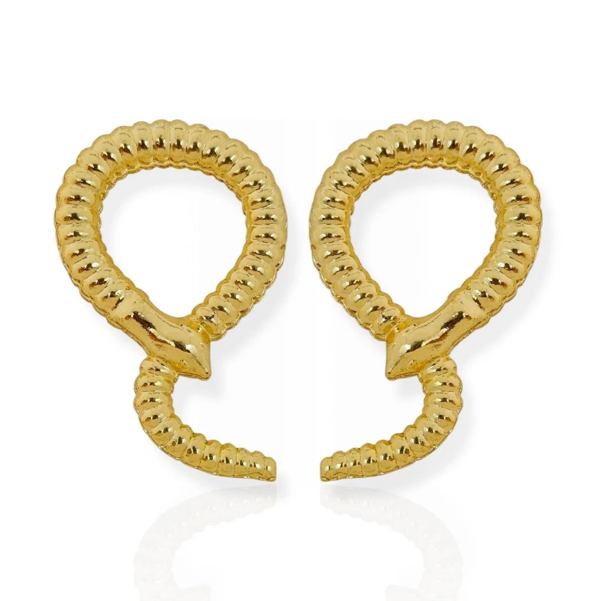 BRINCO BANHADO A OURO COBRA