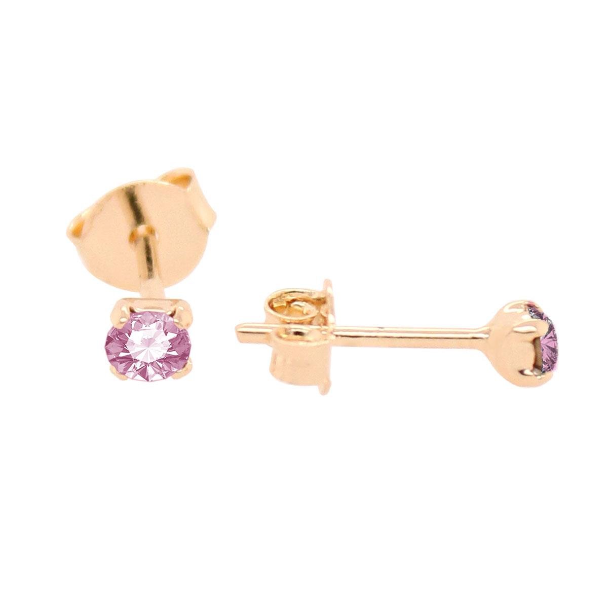 Brinco Mini Ponto de Luz Banhado a Ouro