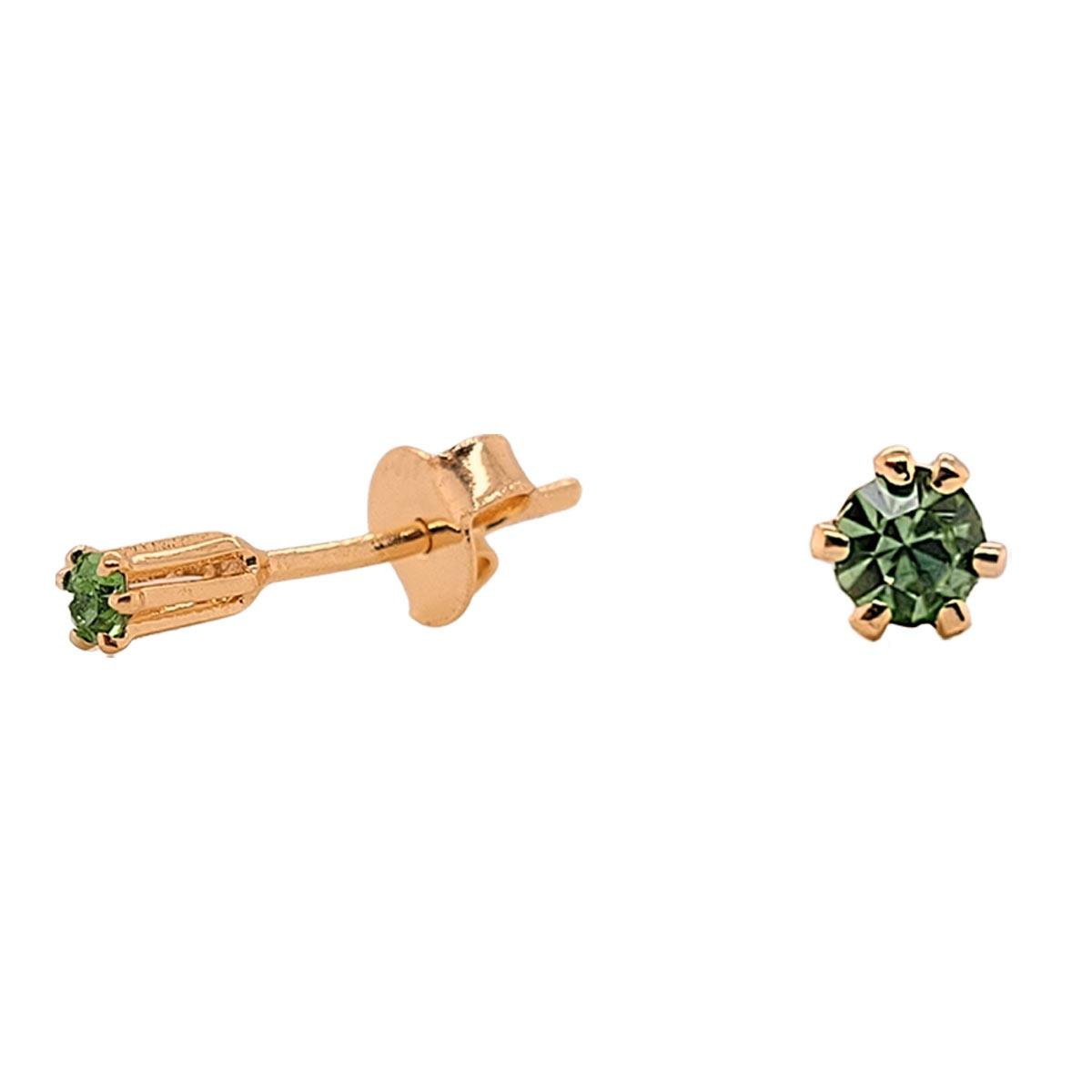 BRINCO BANHADO A OURO TIPO TULIPA COM STRASS