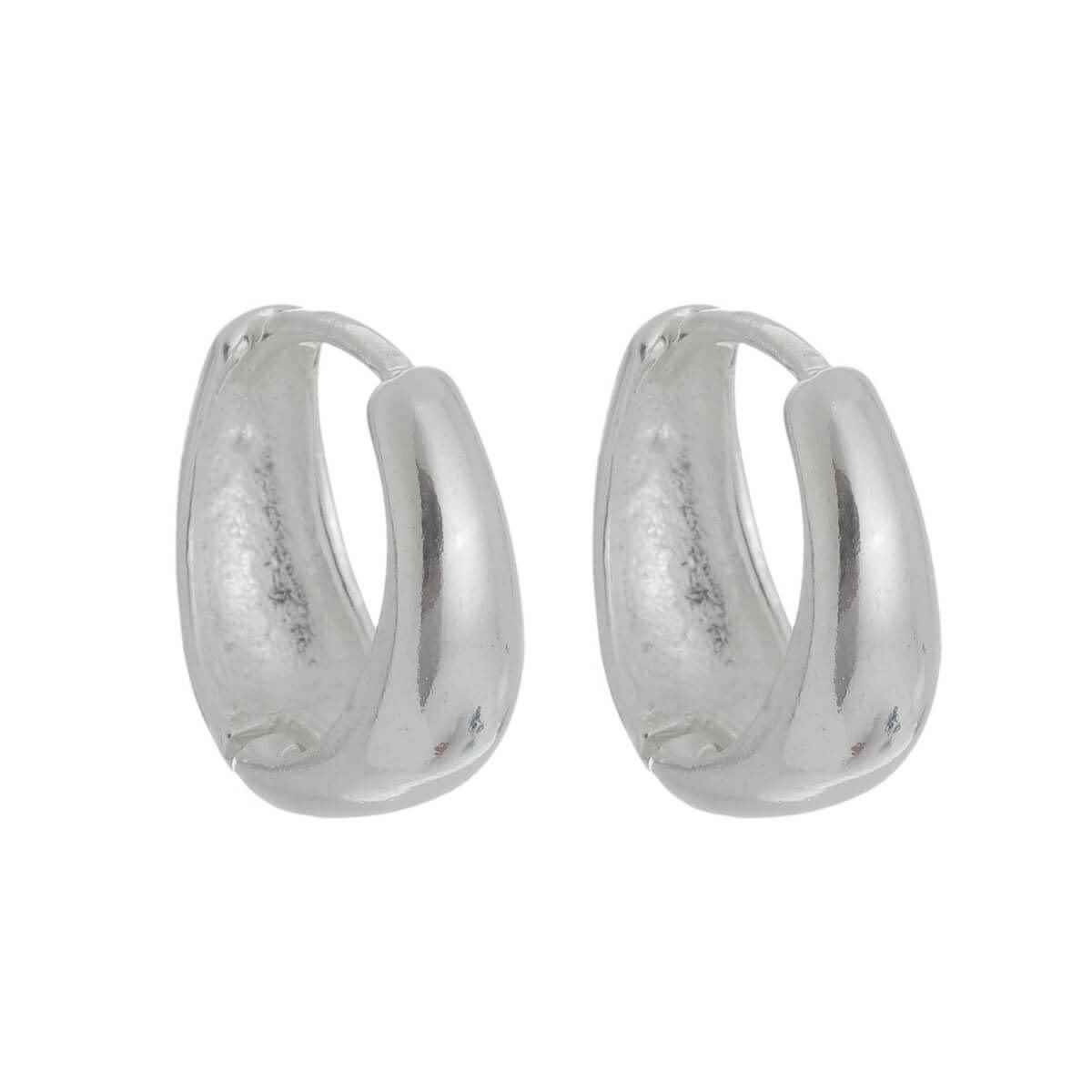 BRINCO DE PRATA 925 ARGOLINHA GOTA GRANDE