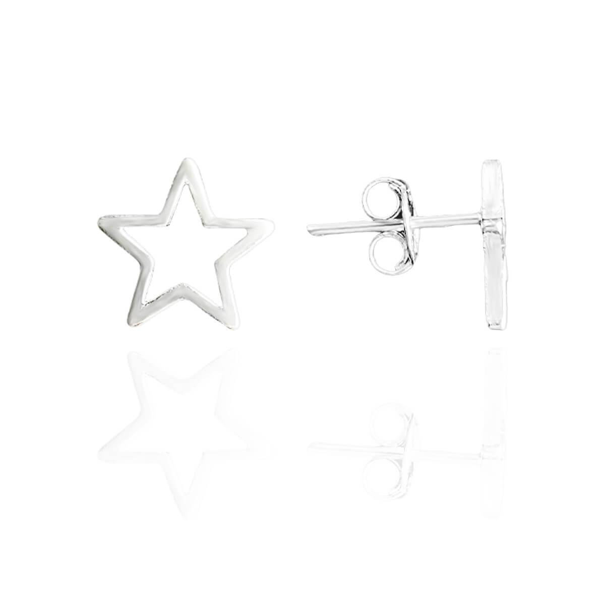 Brinco De Prata Estrela