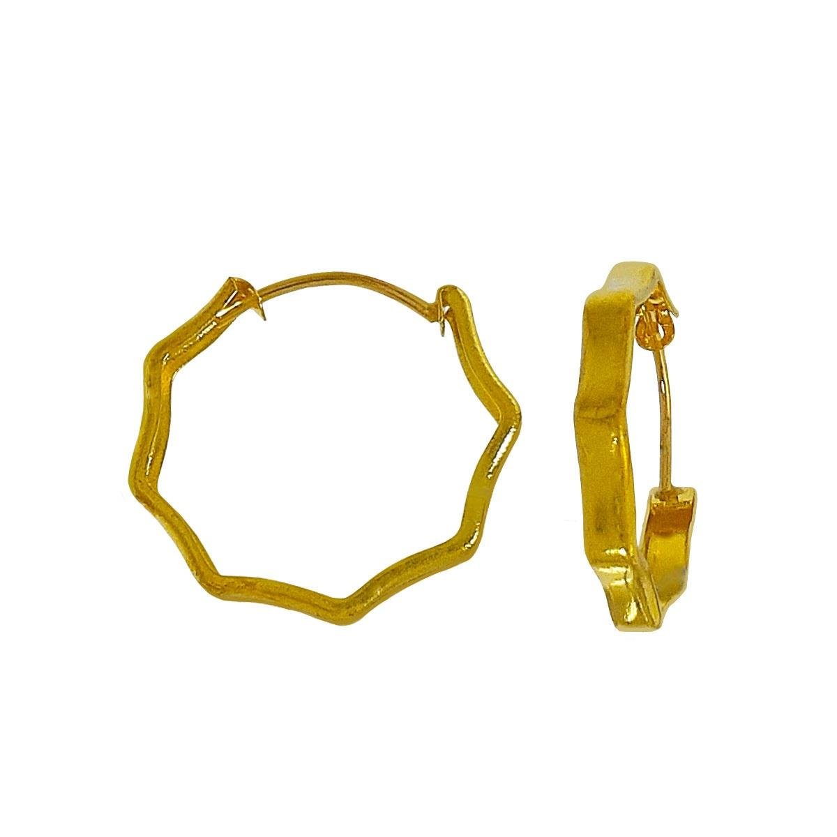 Brinco de Argola Octógona (Sem Banho) 