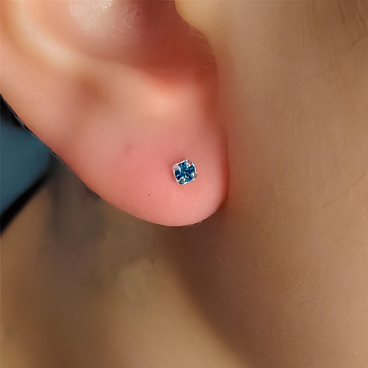 Brinco Mosquitinho com Strass Folheado a Prata