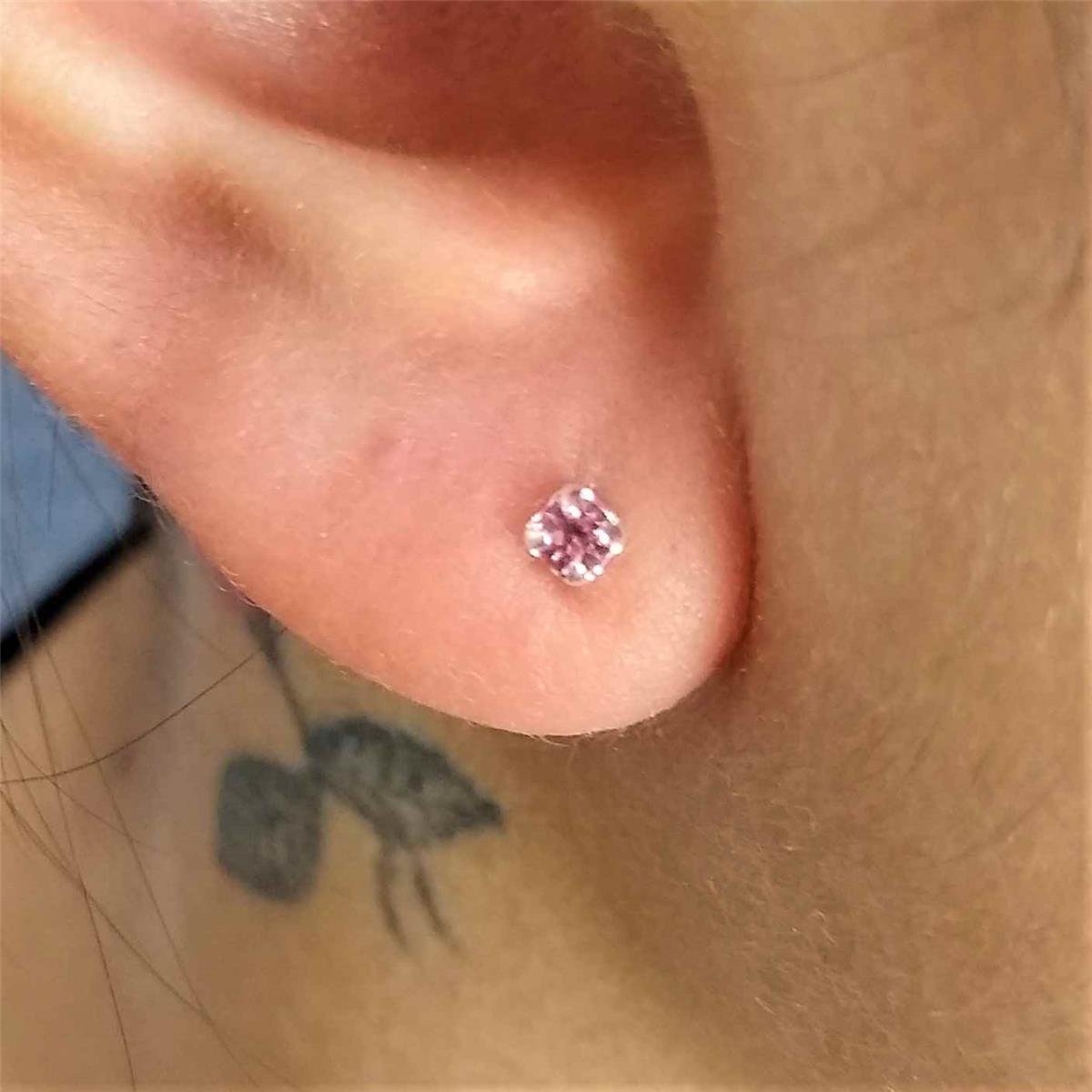 Brinco Mosquitinho com Strass Folheado a Prata