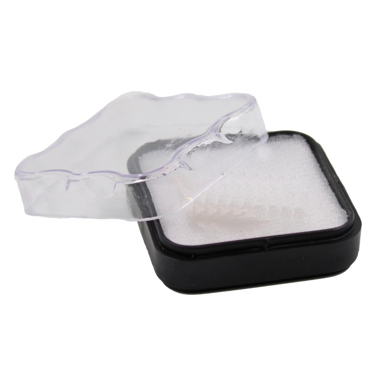 Caixinha Acrilica F13 com Espuma Branca para Conjunto 4,5x4,5