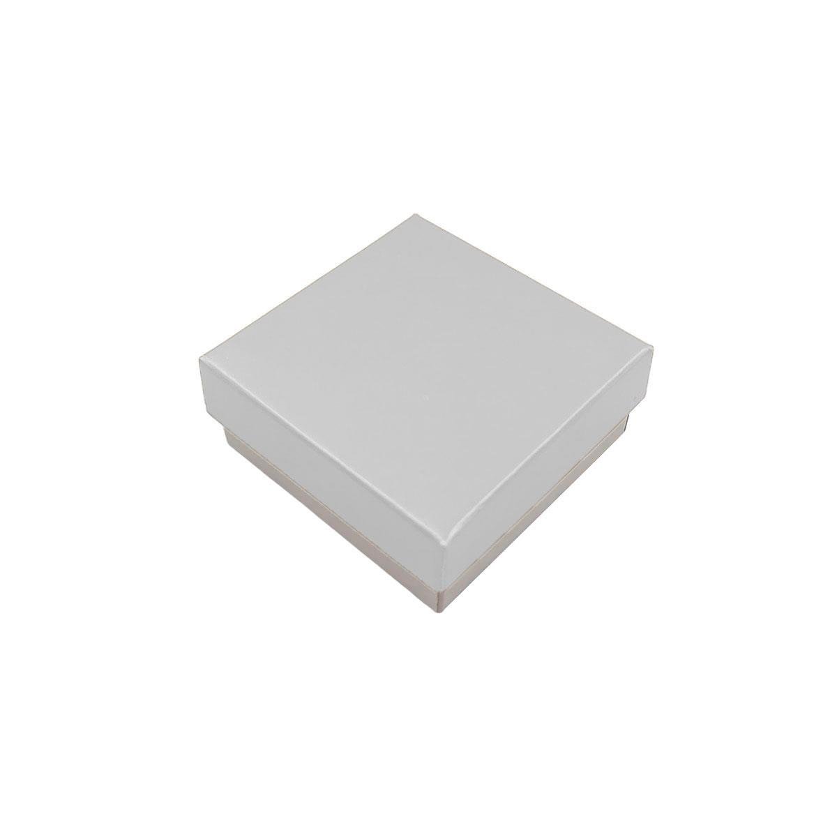 Caixinha de Papel 5x5x2 para Conjunto Fundo Branco e Tampa Cor