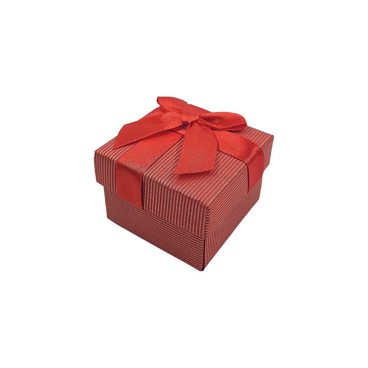 Caixinha de Presente Pequena Listrada com Laço 5x5