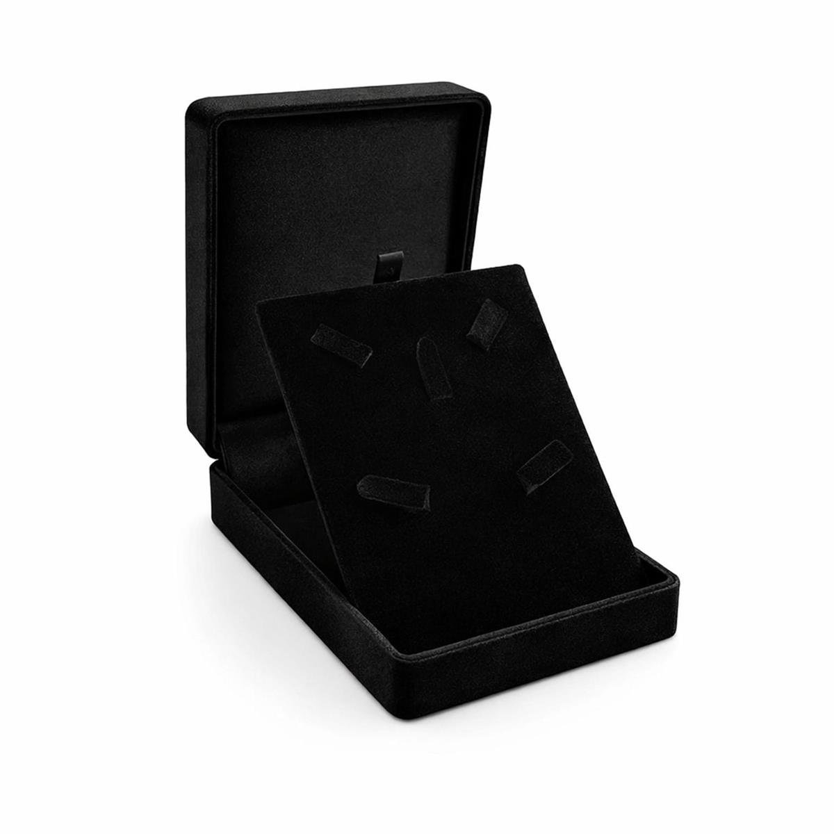 Caixinha de Veludo Para Conjunto Com Pino 12,5X9X3 CM