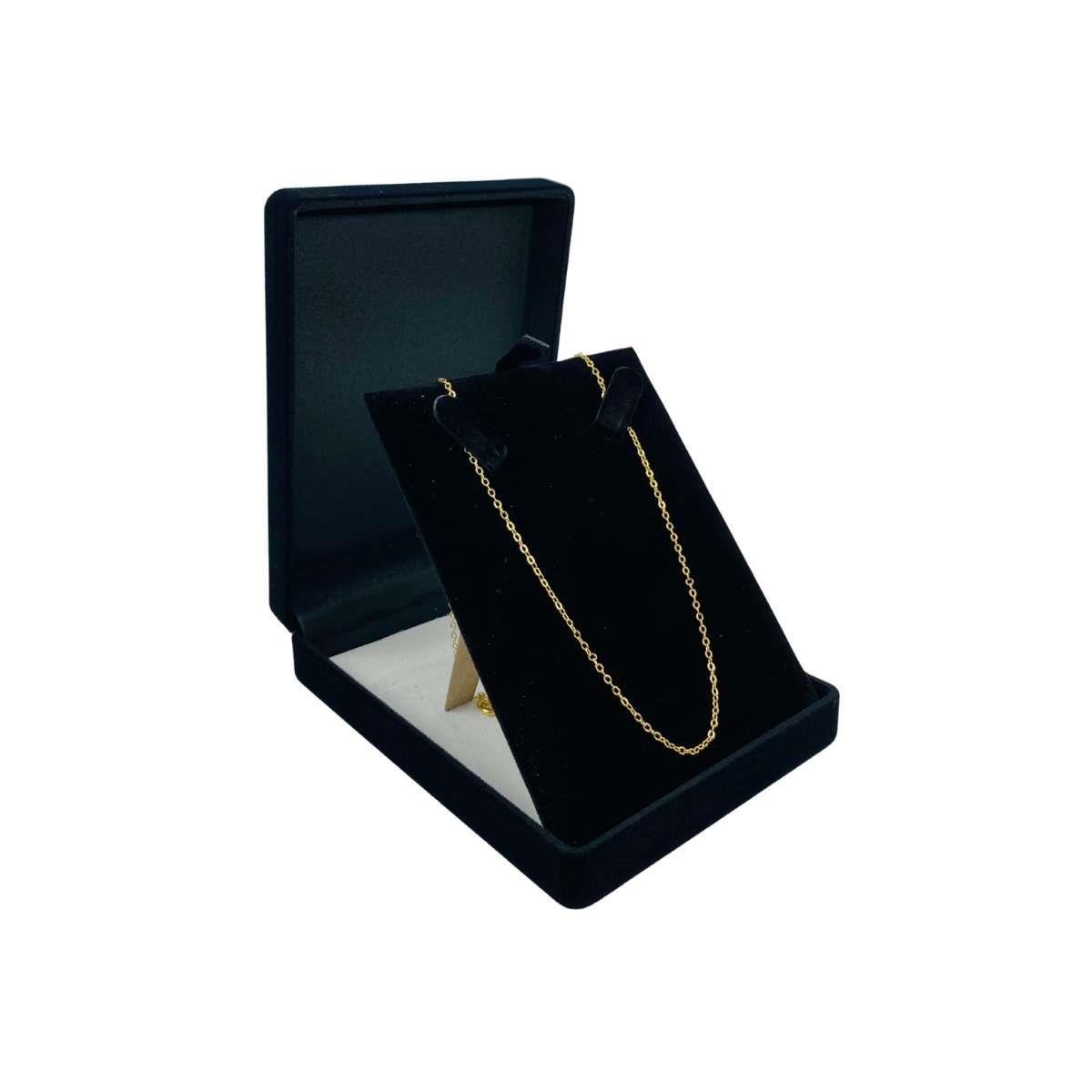 Caixinha de Veludo para Colar ou Corrente 2,5x9x12,5