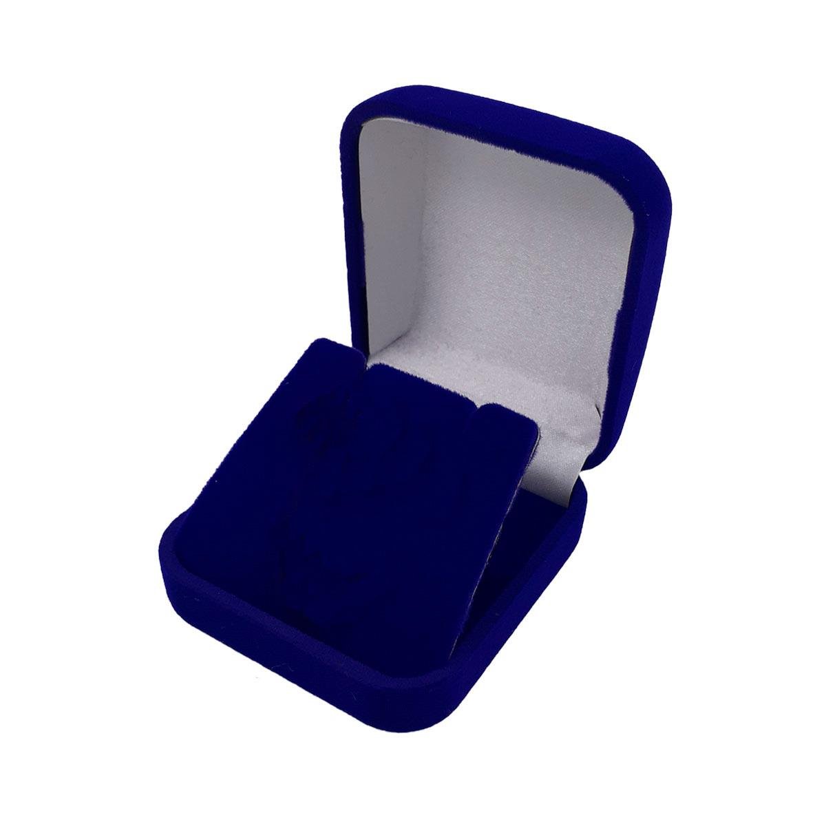 CAIXINHA DE VELUDO PARA PINGENTE E BRINCO 6X5,5X3CM