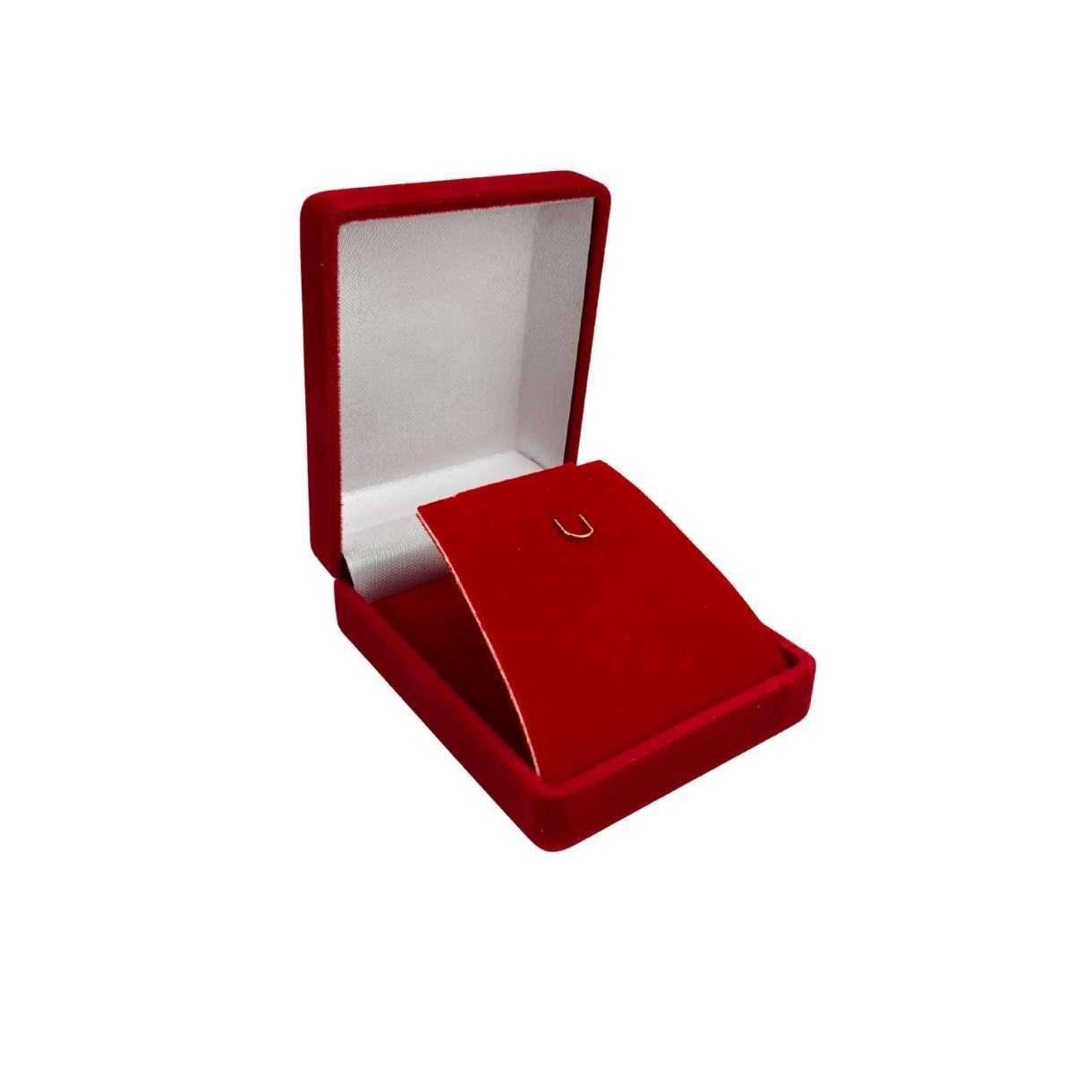 Caixinha de Veludo Para Pingente e Corrente 3x6x7,5