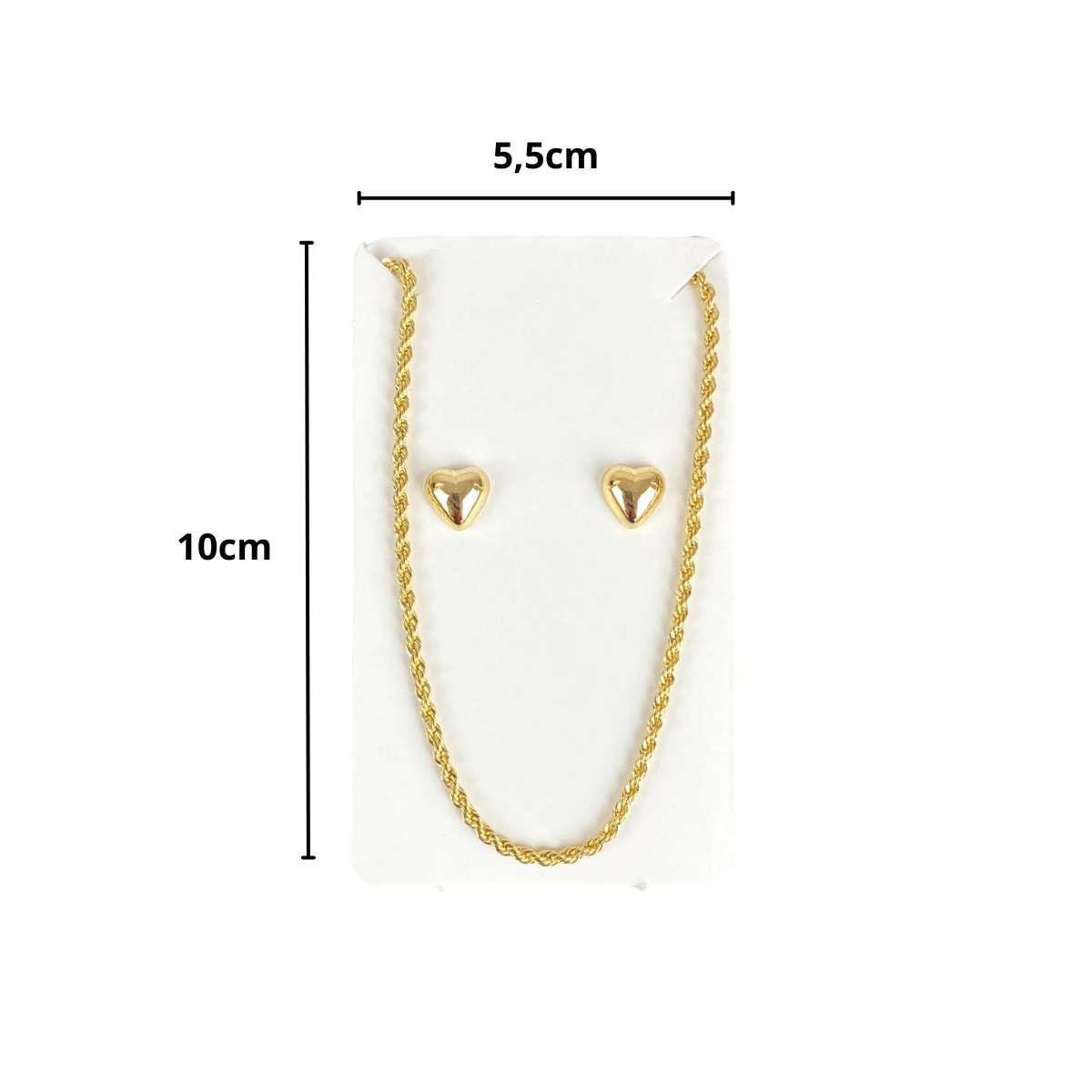 Cartela para Conjunto 10x5,7 Pacote com 100 Unidades