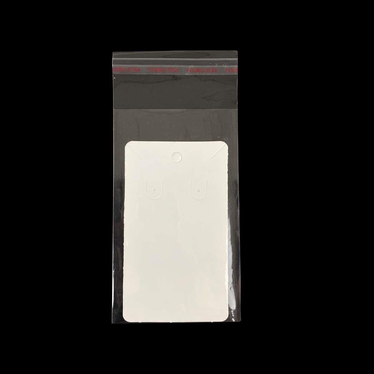 Cartela para Conjunto 10x6 Pacote com 100 Unidades - Branco