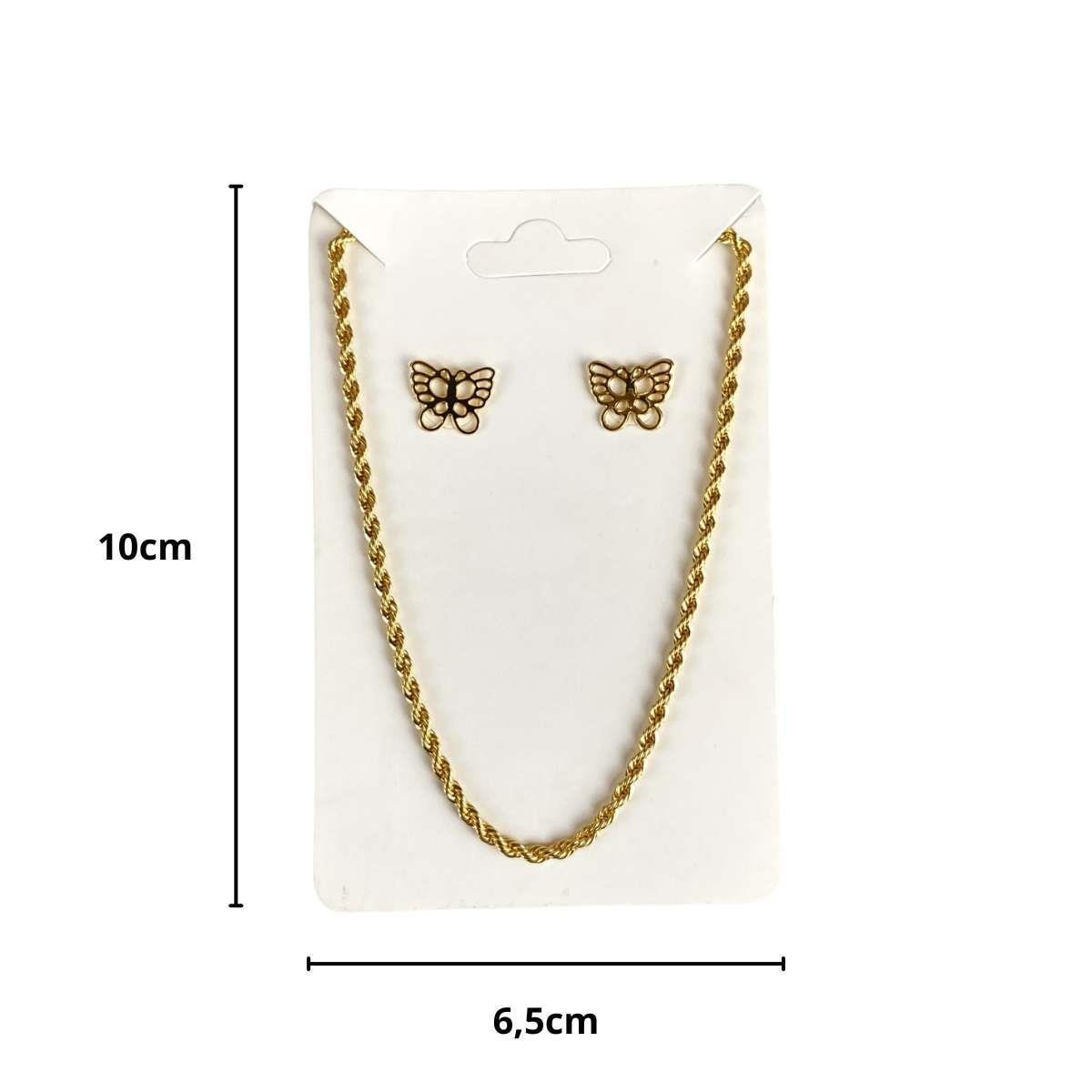 Cartela para Conjunto 10x6,5 Pacote com 100 Unidades