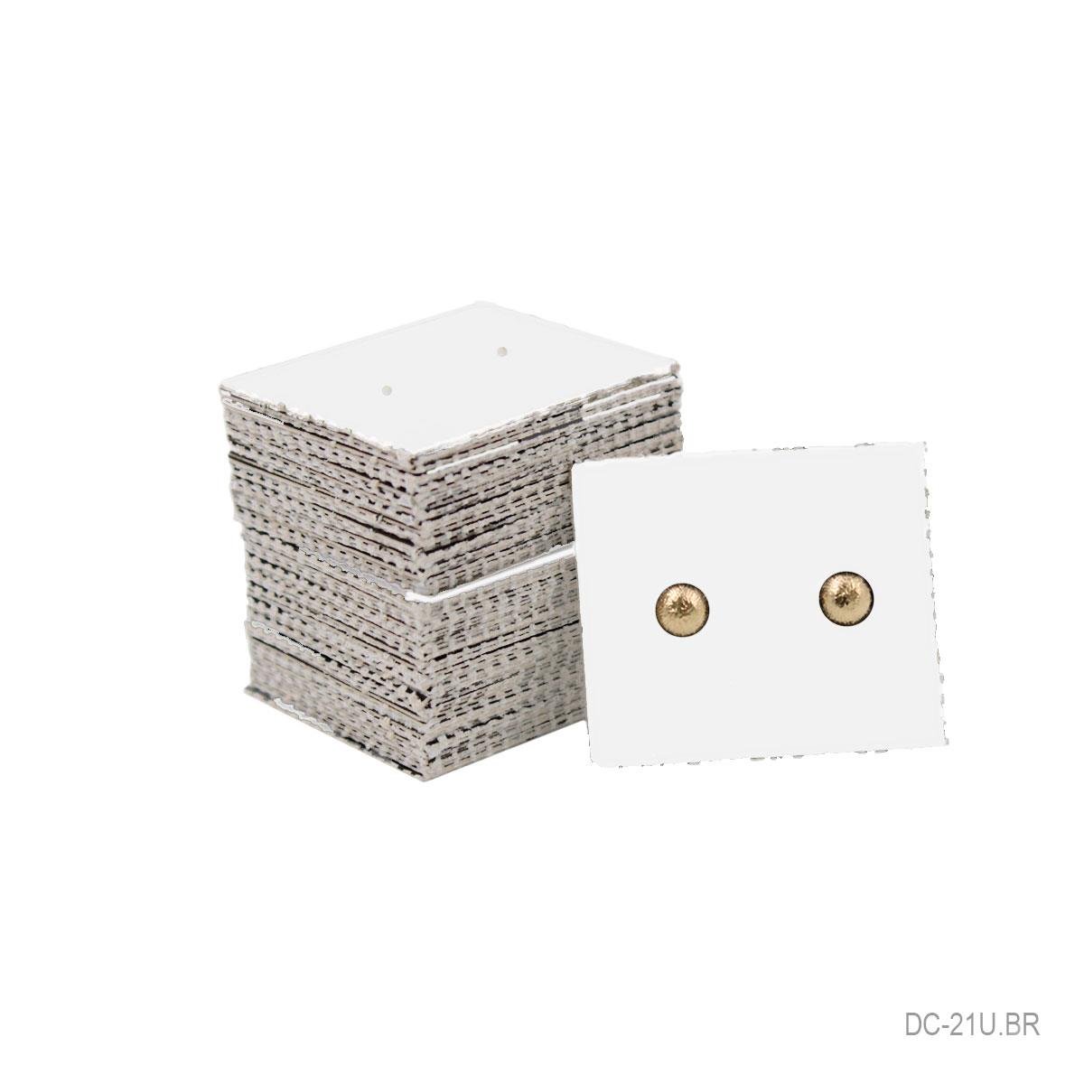 Cartela Para Brincos 3X3,5cm Retangular Pct 100