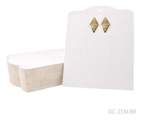 Cartela para Brincos 13,5x17cm Retangular Destacável Pct 100