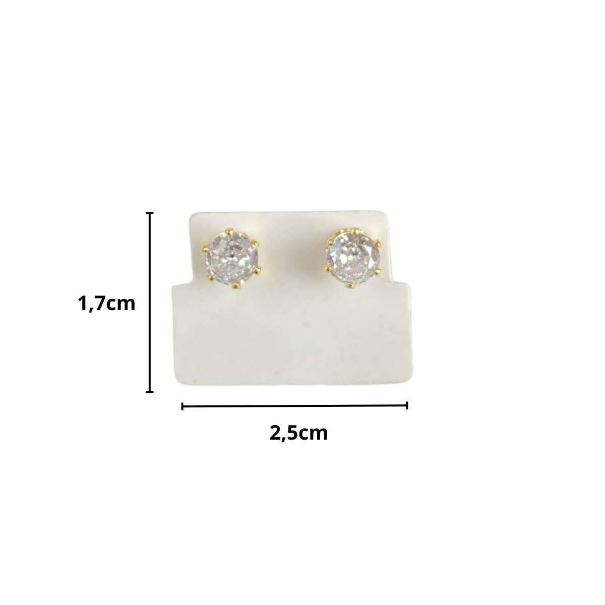 Cartela Mini para Brinco 1,7x2,5 Pacote com 100 Unidades