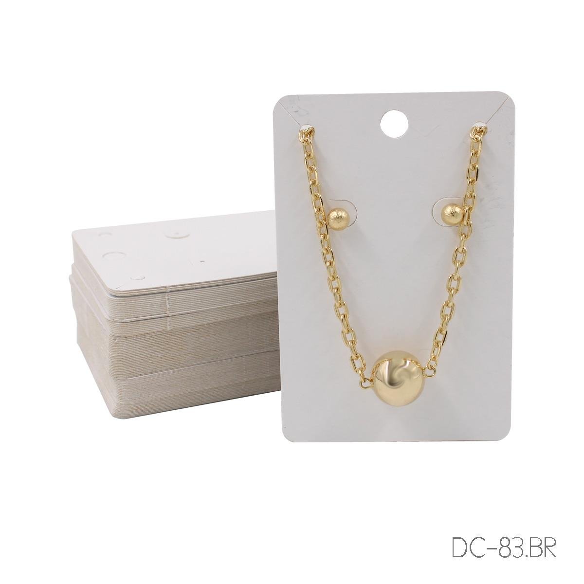 Cartela Para Conjunto 6X9 cm Retangular. Pct 100