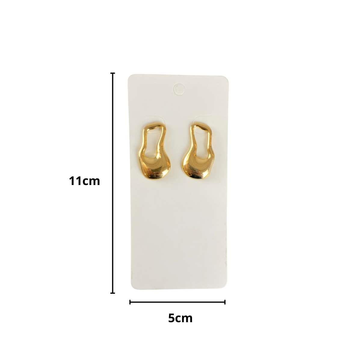 Cartela para Brinco 11x5 Pacote com 100 Unidades - Branco