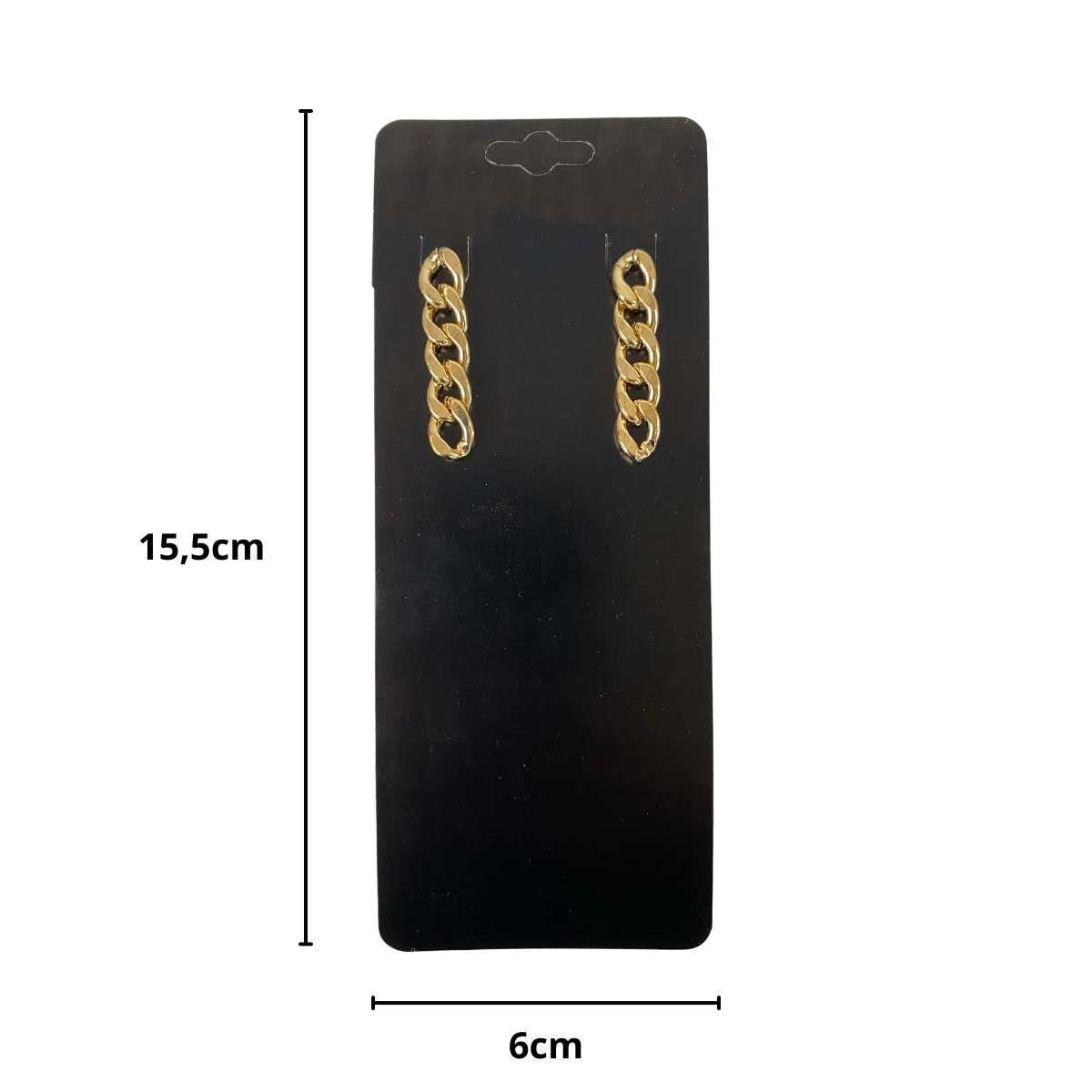 Cartela para Brinco 15,5x6 Pacote com 100 Unidades