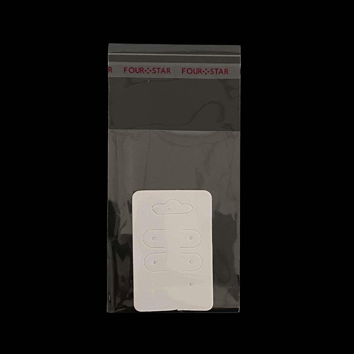 Cartela para Trio de Brincos 4,5x3 Pacote com 100 Unidades