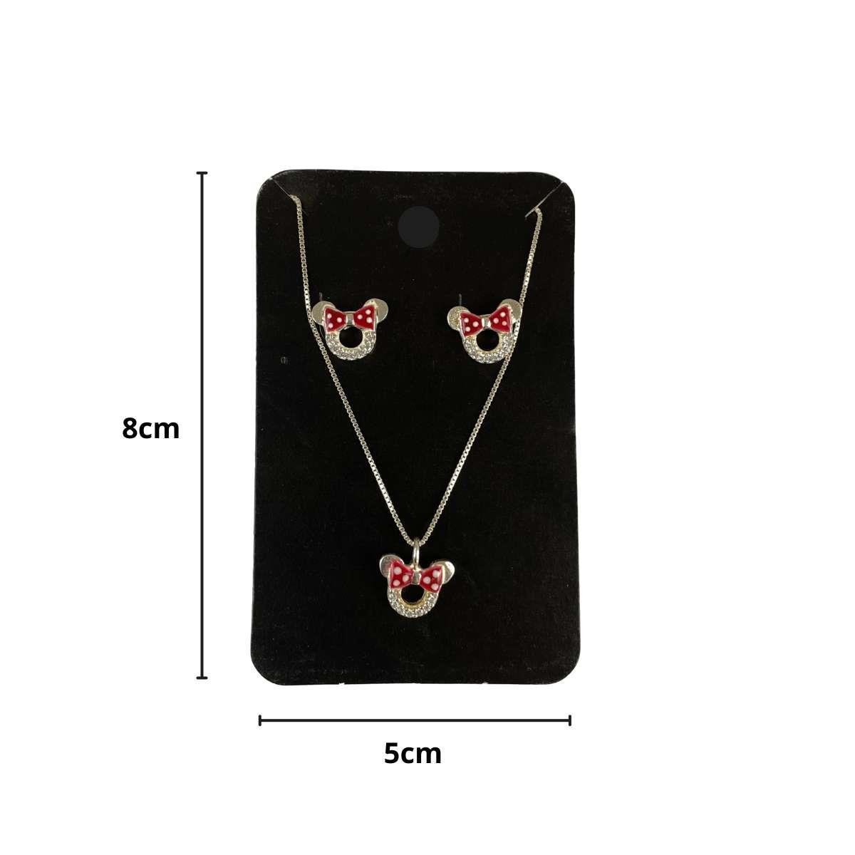 Cartela para Conjunto 8x5 Pacote com 100 Unidades - Preto
