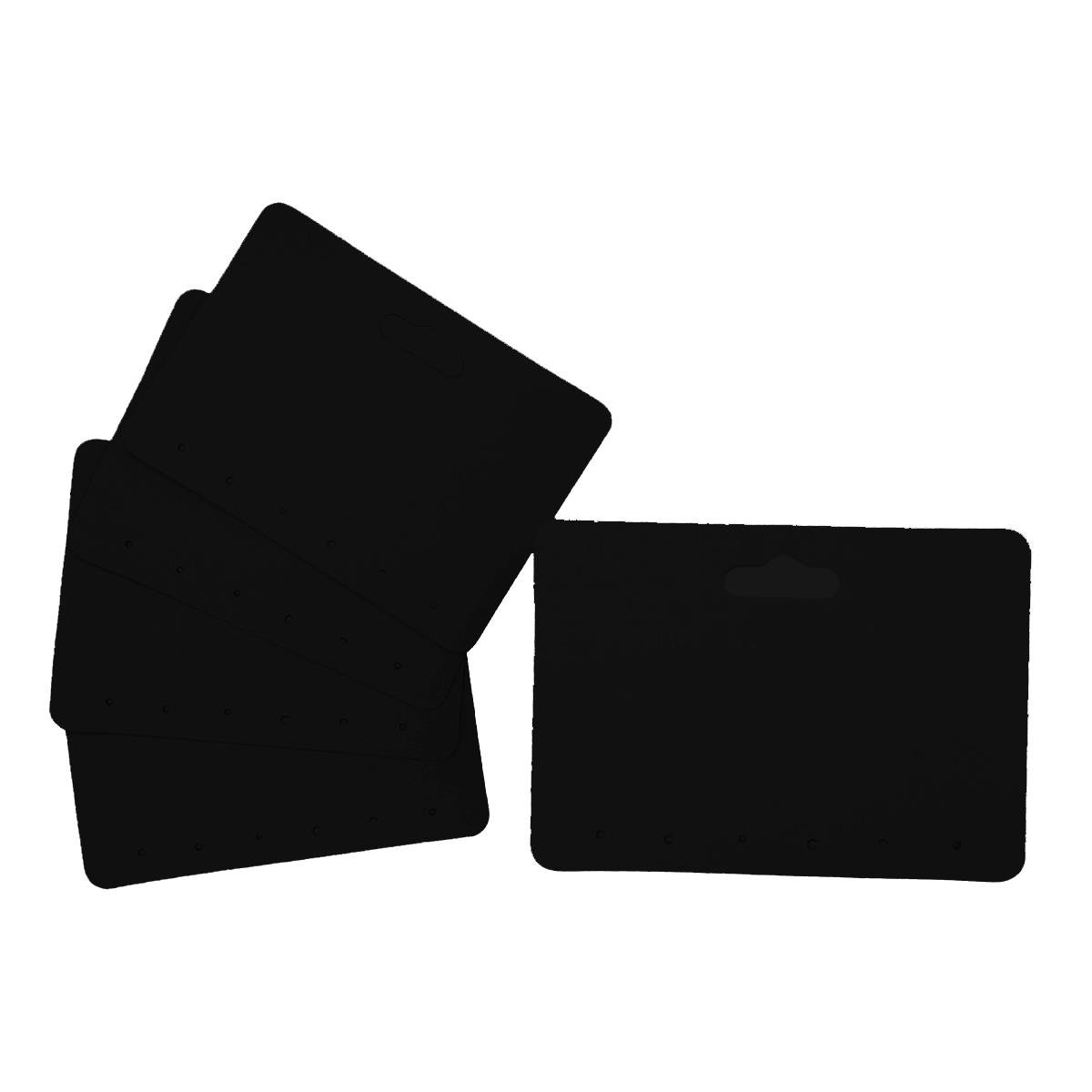 Cartela Para Trio De Argola 7x5cm Pct 100 - Preto