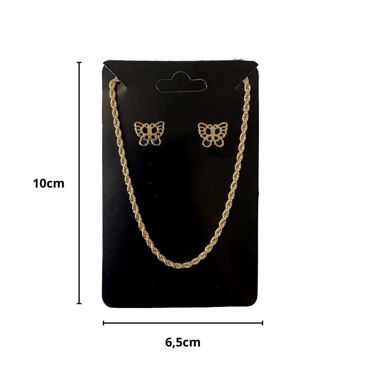 Cartela para Conjunto 10x6,5 Pacote com 100 Unidades