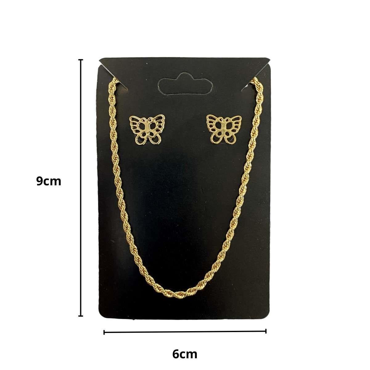 Cartela para Conjunto 6x9 Pacote com 100 Unidades - Preto