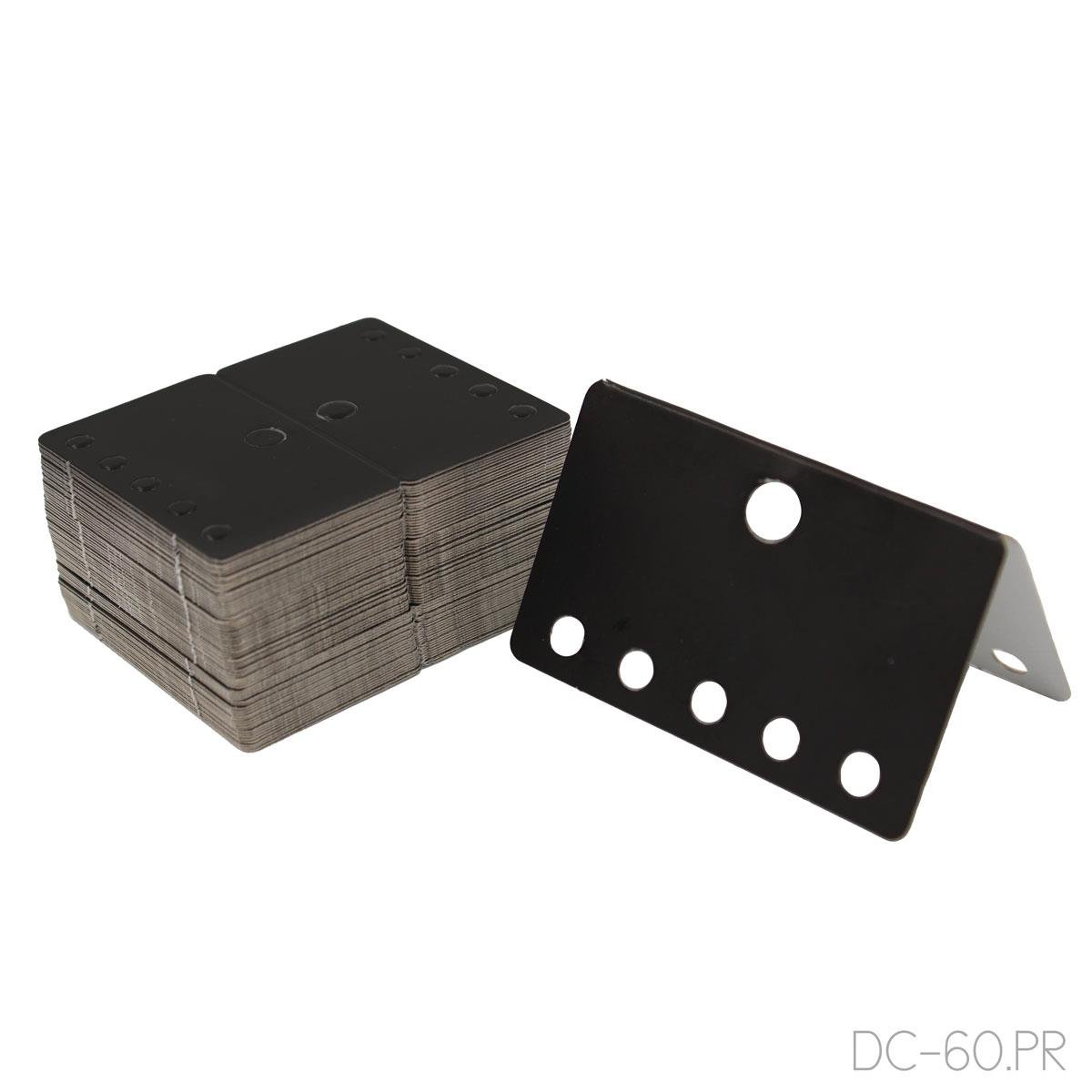 Cartela Para Pulseiras 7,5X6 Pct com 100 UN - Preto