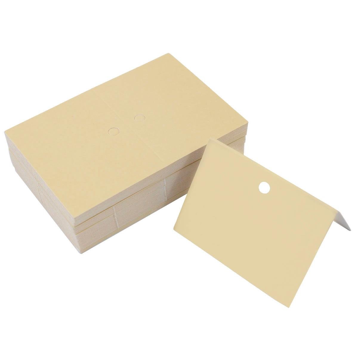 Cartela Solapa 10,5X7 cm Retangular Pacote com 100 Unidades - Bege