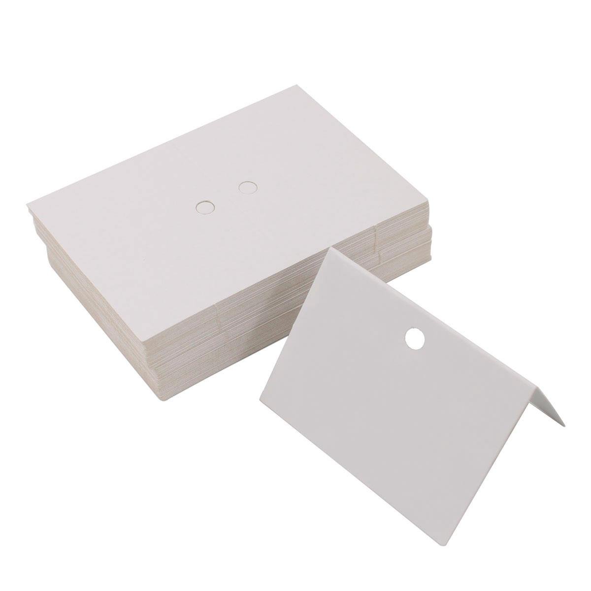 Cartela Solapa 10,5X7 cm Retangular Pacote com 100 Unidades - Branco