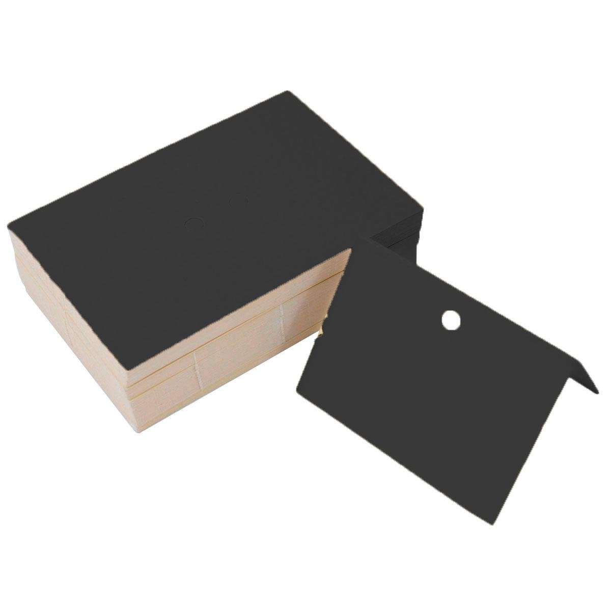 Cartela Solapa 10,5X7 cm Retangular Pacote com 100 Unidades - Preto