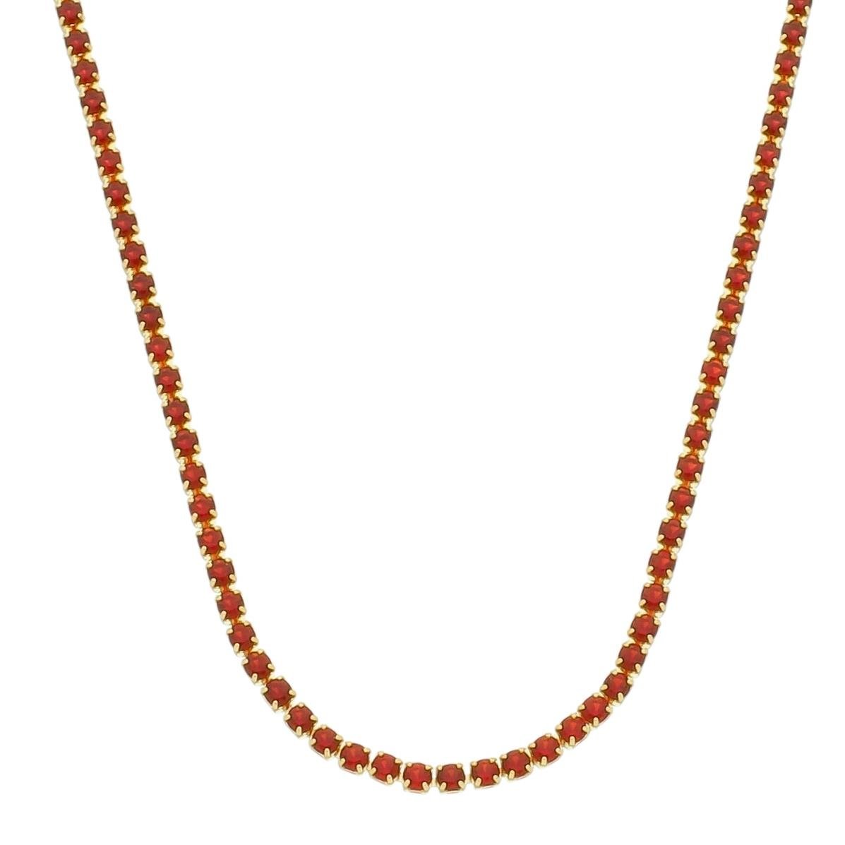 CHOKER RIVIERA FOLHEADO A OURO