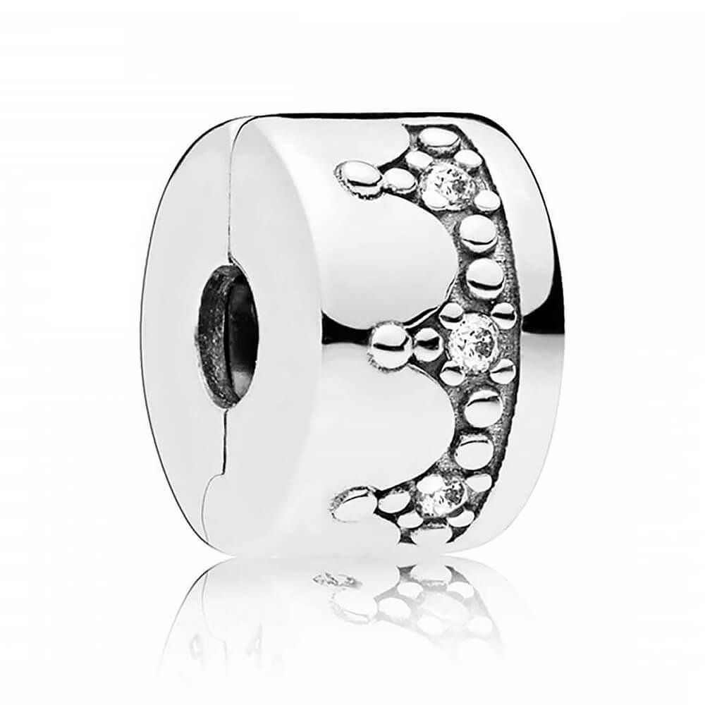 Clipe De Prata 925 Coroa